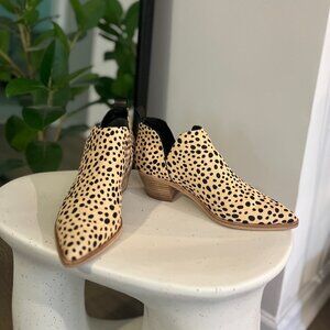 Dolce Vita Sonni Leopard Print Ankle Boots